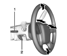 Volant rétracter et inclinable