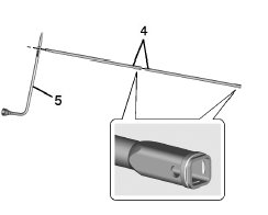 Dépose du pneu de secours et des outils