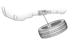 Dépose du pneu de secours et des outils