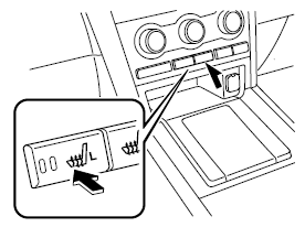 Appuyer sur l'interrupteur de chauffage de siège pour allumer le témoin lorsque lecontacteur est mis sur ON. Le mode  change de la manière suivante à chaque fois que l'on appuie sur l'interrupteur de chauffage de siège.