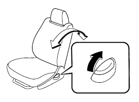 S'assurer que le levier retourne à sa position originale et que le dossier est verrouillé en place en le poussant vers l'avant et vers l'arrière.