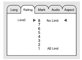 Pour changer le réglage de la classification