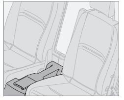 Compartiment de rangement au troisième rangée de sièges (véhicule sept places)