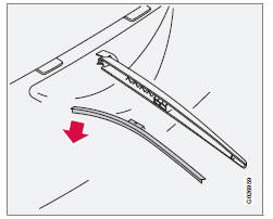 Remplacement de balai d'essuie-glace, lunette arrière
