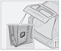 Ampoule dans le compartiment à bagages