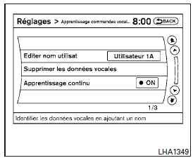 Réglage des fonctions d'adaptation de haut-parleur