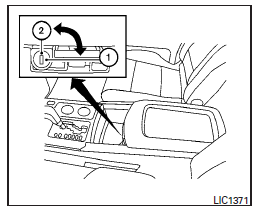 Serrure du compartiment de la console