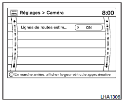 Réglages de la caméra
