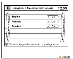 Sélectionnez langue