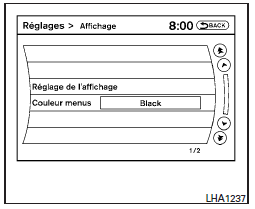 Utilisation du bouton setting (réglage)