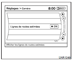 Réglages de la caméra