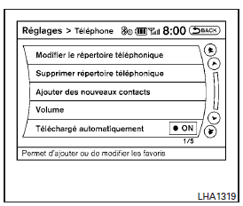 Réglages du téléphone