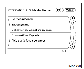 Mode standard de reconnaissance de la voix nissan
