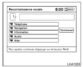 Émission de commandes vocales