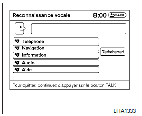 Exemples de commandes vocales