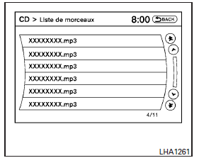 Liste de morceaux