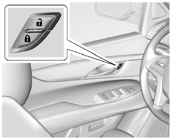 Cadillac Escalade. Portes à verrouillage électrique 