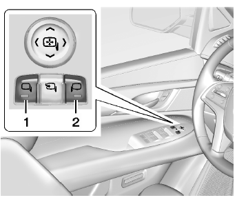 Cadillac Escalade. Rétroviseurs électriques 