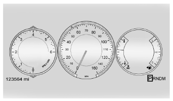 Cadillac Escalade. Combiné d'instruments reconfigurable