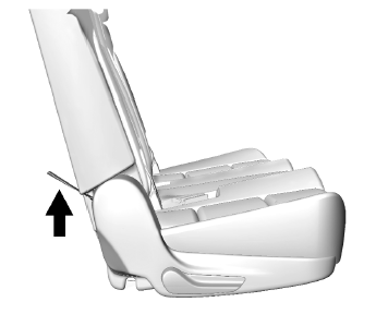 Cadillac Escalade. Rabattre et basculer le siège de la troisième rangée