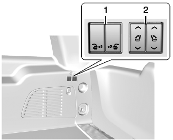 Cadillac Escalade. Rabat et inclinaison de siège depuis la zone de chargement