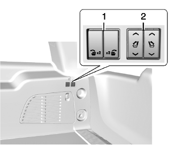 Cadillac Escalade. Pour redresser le dossier de siège en position verticale