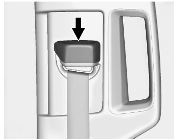 Cadillac Escalade. Ceinture épaulière réglable en hauteur