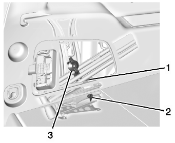 Cadillac Escalade. Dépose du pneu de secours et des outils