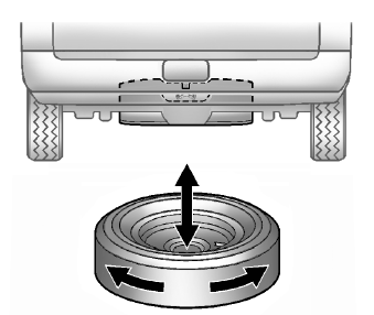 Cadillac Escalade. Entreposage d'un pneu crevé ou d'un pneu de secours et des outils